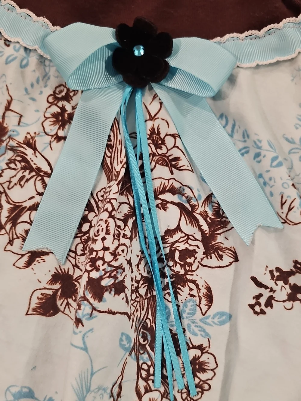 V Brown And Blue Rare Editions Dress Size 18 Months